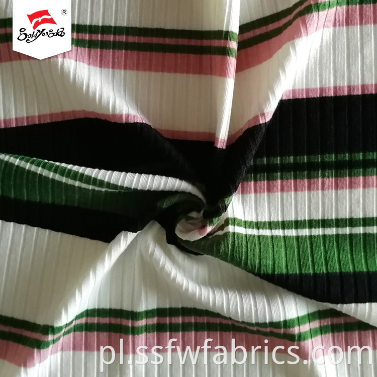 Shaoxing Factory Rib Print Stripe